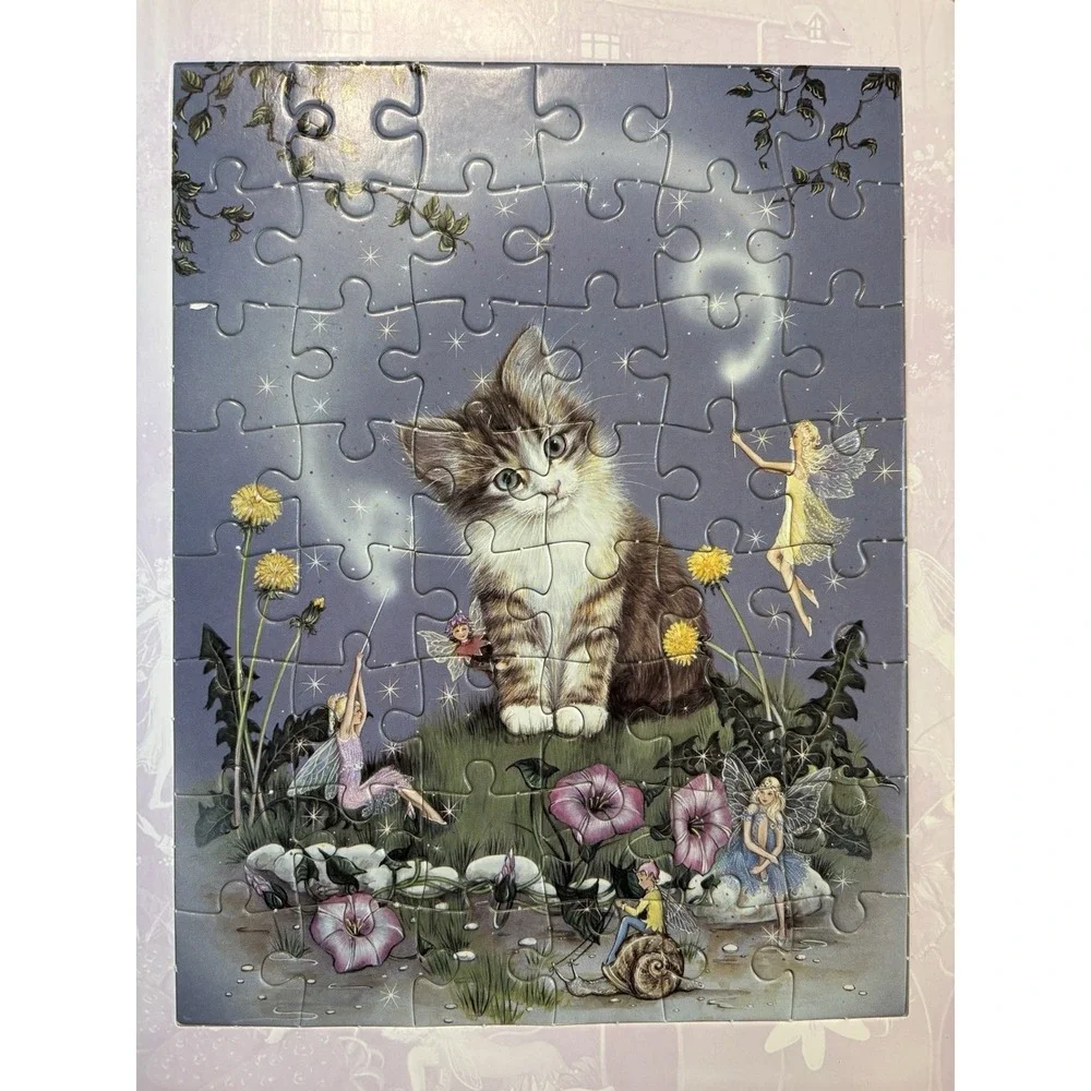 Beautiful Fairyland Kitty Jigsaw Book 4 Enchanting Puzzles Like New